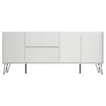 M&ouml;belix Sideboard Posseik Industrial Wei&szlig; B: 177 cm