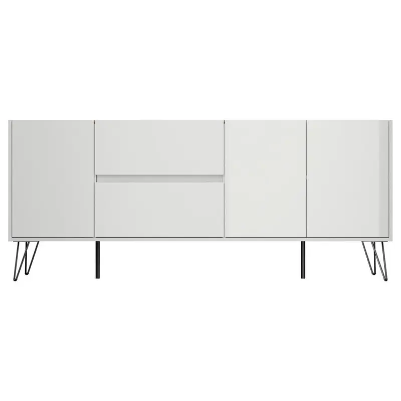 Sideboard Posseik Industrial Eichefarben/Wei&szlig; B: 177 cm
