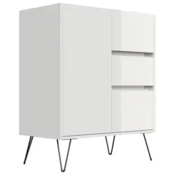 Sideboard Posseik Industrial Wei&szlig; B: 76 cm