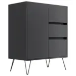 M&ouml;belix Sideboard Posseik Industrial Graphitfarben B: 76 cm