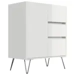 M&ouml;belix Sideboard Posseik Industrial Eichefarben/Wei&szlig; B: 76 cm
