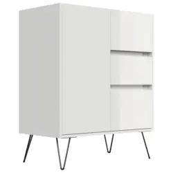 Sideboard Posseik Industrial Eichefarben/Wei&szlig; B: 76 cm