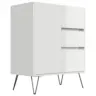Sideboard Posseik Industrial Eichefarben/Wei&szlig; B: 76 cm