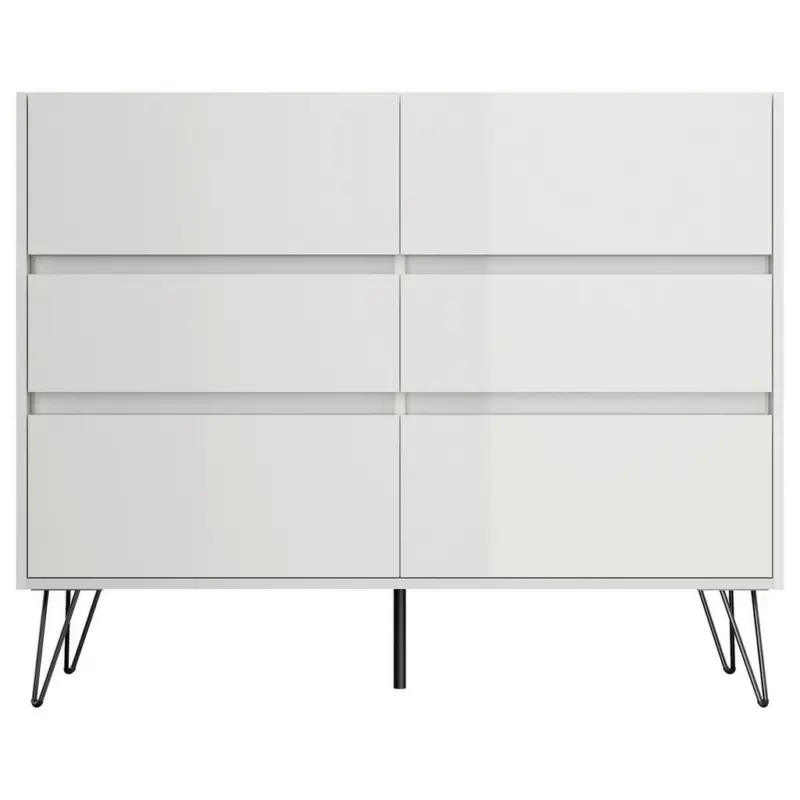 Sideboard Posseik Industrial Wei&szlig; B: 120 cm