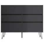 M&ouml;belix Sideboard Posseik Industrial Graphitfarben B: 120 cm