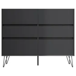 Sideboard Posseik Industrial Graphitfarben B: 120 cm