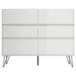 M&ouml;belix Sideboard Posseik Industrial Wei&szlig;/Eichefarben B: 120 cm
