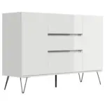 M&ouml;belix Sideboard Posseik Industrial Wei&szlig; B: 140 cm