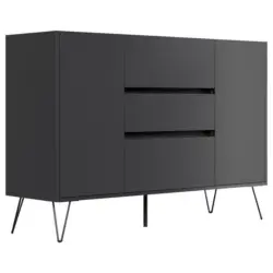 Sideboard Posseik Industrial Eichefarben/Graphitfarben B:140 cm