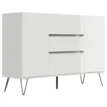 M&ouml;belix Sideboard Posseik Industrial Eichefarben/Wei&szlig; B: 140 cm