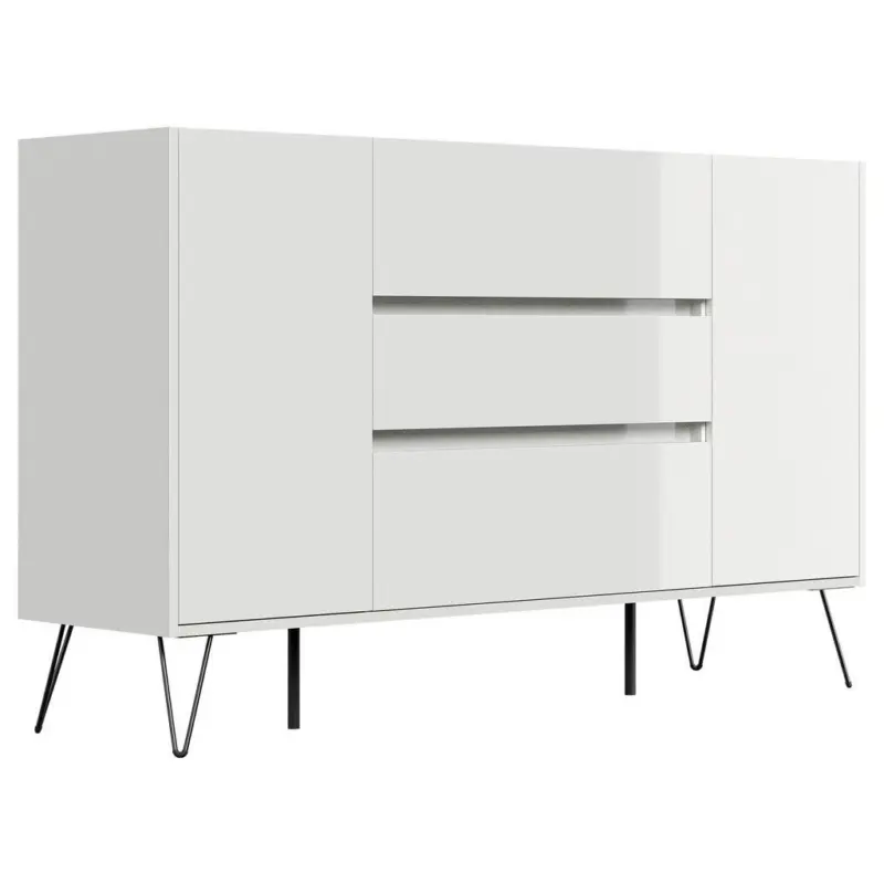 Sideboard Posseik Industrial Wei&szlig; B: 155 cm