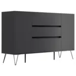 M&ouml;belix Sideboard Posseik Industrial Graphitfarben B: 155 cm