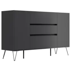 Sideboard Posseik Industrial Eichefarben/Graphitfarben B:155 cm