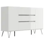 M&ouml;belix Sideboard Posseik Industrial Eichefarben/Wei&szlig; B: 155 cm