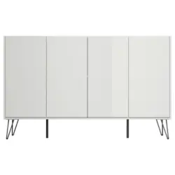 Sideboard Posseik Industrial Wei&szlig; B: 155 cm