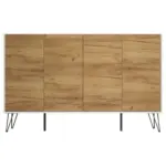 M&ouml;belix Sideboard Posseik Industrial Eichefarben/Wei&szlig; B: 155 cm