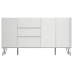 M&ouml;belix Sideboard Posseik Industrial Wei&szlig; B: 177 cm