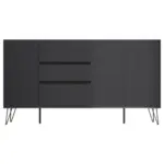 M&ouml;belix Sideboard Posseik Industrial Graphitfarben B: 177cm