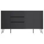 M&ouml;belix Sideboard Posseik Industrial Eichefarben/Graphitfarben B: 177cm