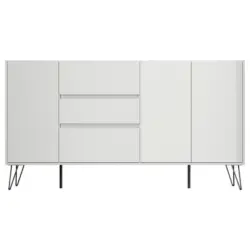 Sideboard Posseik Industrial Eichefarben/Wei&szlig; B: 177 cm