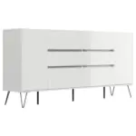 M&ouml;belix Sideboard Posseik Industrial Wei&szlig; B: 199 cm
