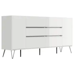 Sideboard Posseik Industrial Wei&szlig; B: 199 cm