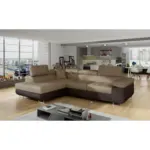 M&ouml;belix Ecksofa Anton Braun/Dunkelbraun S:203x272cm