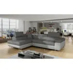 M&ouml;belix Ecksofa Anton Grau, Hellgrau S:203x272 cm