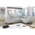 M&ouml;belix Ecksofa Armando Hellgrau S: 289x203 cm