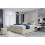 M&ouml;belix Boxbett Vivre Creme Lf: 180x200 cm