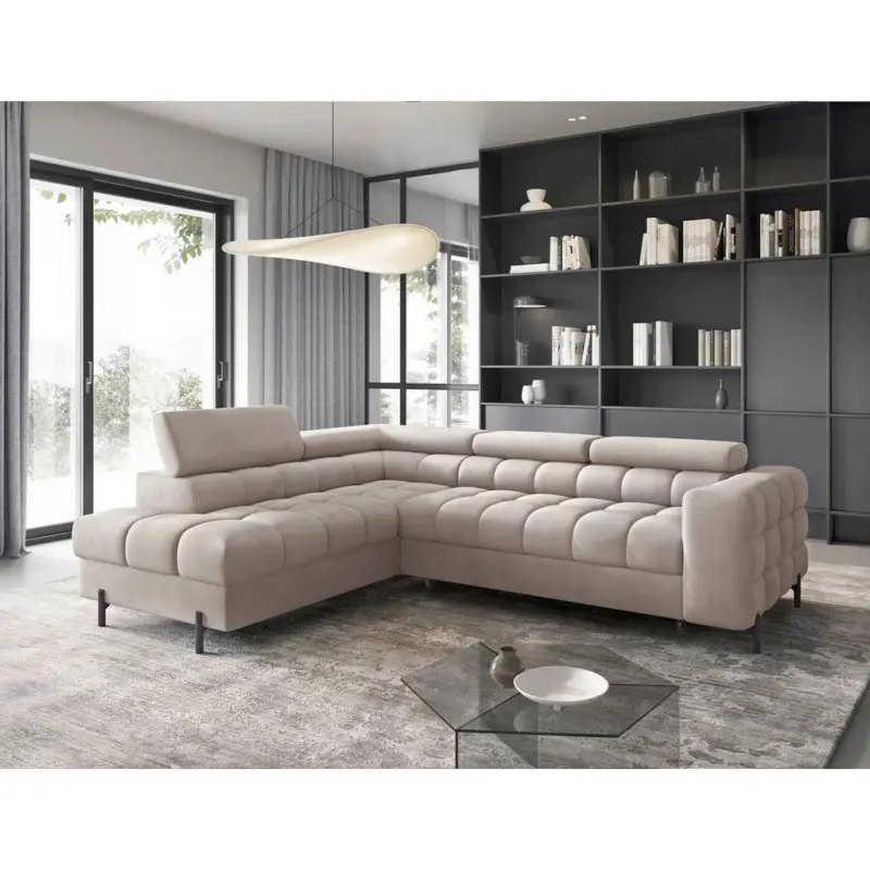 ECKSOFA Ferucce Beige S: 200x276 cm