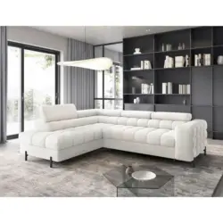 ECKSOFA Ferucce Wei&szlig; S: 200x276 cm