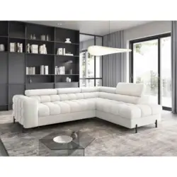 ECKSOFA Ferucce Wei&szlig; S: 276x200 cm