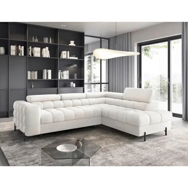 ECKSOFA Ferucce Wei&szlig; S: 276x200 cm