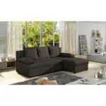 M&ouml;belix ECKSOFA Gino Dunkelbraun S: 201x143 cm