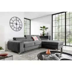 ECKSOFA Grayson Grau S: 278x205 cm