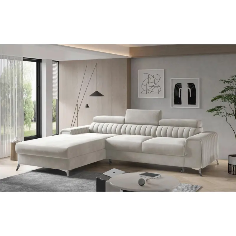 ECKSOFA Grayson Beige S: 205x278 cm