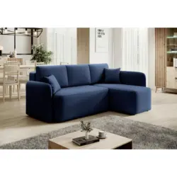 ECKSOFA Hadson Blau S: 206x150 cm