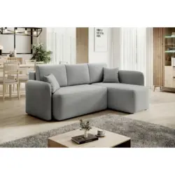 ECKSOFA Hadson Hellgrau S: 206x150 cm
