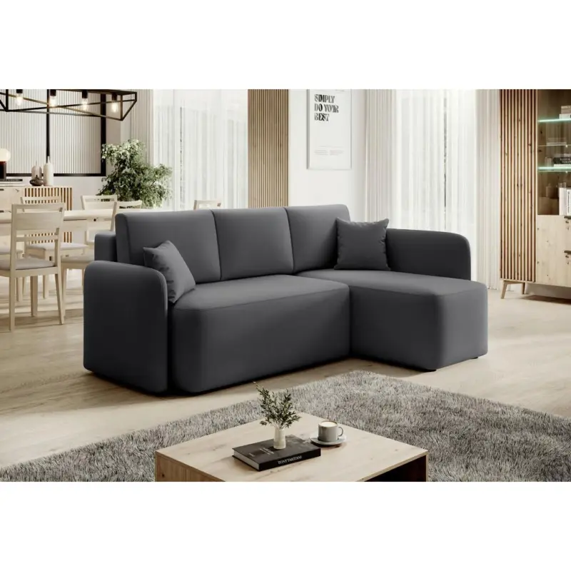 ECKSOFA Hadson Grau S: 206x150 cm