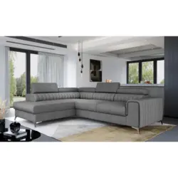 ECKSOFA Laurence Grau S: 205x278 cm