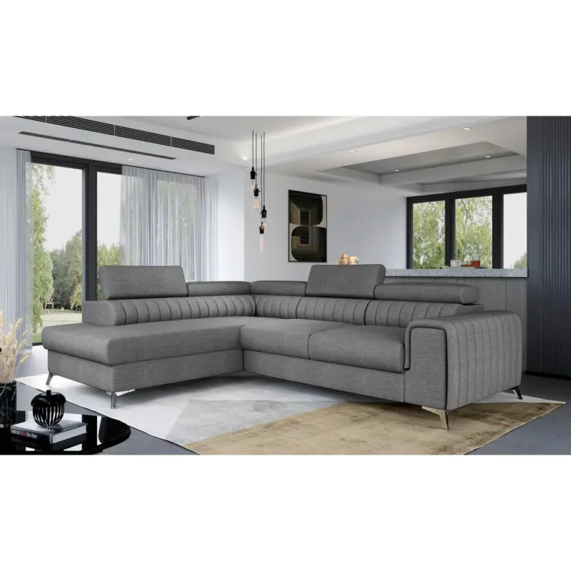 ECKSOFA Laurence Grau S: 205x278 cm