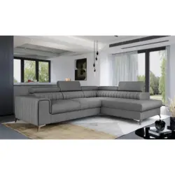 ECKSOFA Laurence Grau S: 278x205 cm