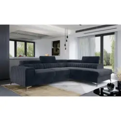 ECKSOFA Laurence DunkelgrauS:278x205cm