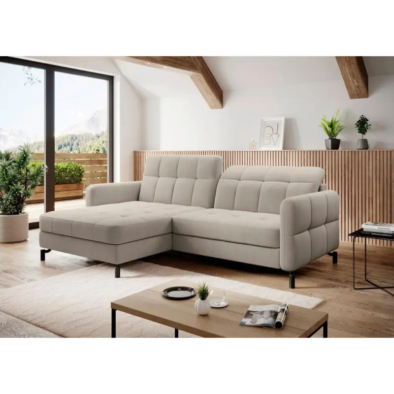 Ecksofa Lorelle Beige S: 160x225 cm