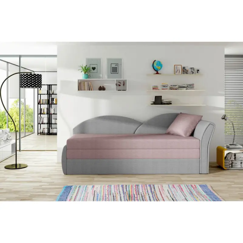 R&Eacute;CAMIERE Rosa, Hellgrau, S: 218x80 cm