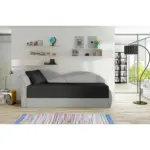 M&ouml;belix R&Eacute;CAMIERE Schwarz,Hellgrau, S: 80x218 cm