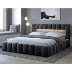 Polsterbett Lamica Schwarz Lf: 160x200 cm