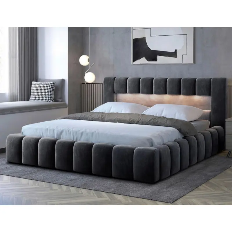 Polsterbett Lamica Schwarz Lf: 160x200 cm