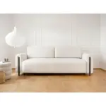 M&ouml;belix Schlafsofa Arcadova Creme/Schwarz B:244cm